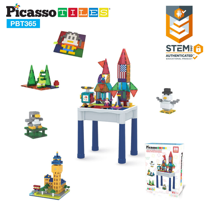 316pcs Building Brick Activity Play Table Set