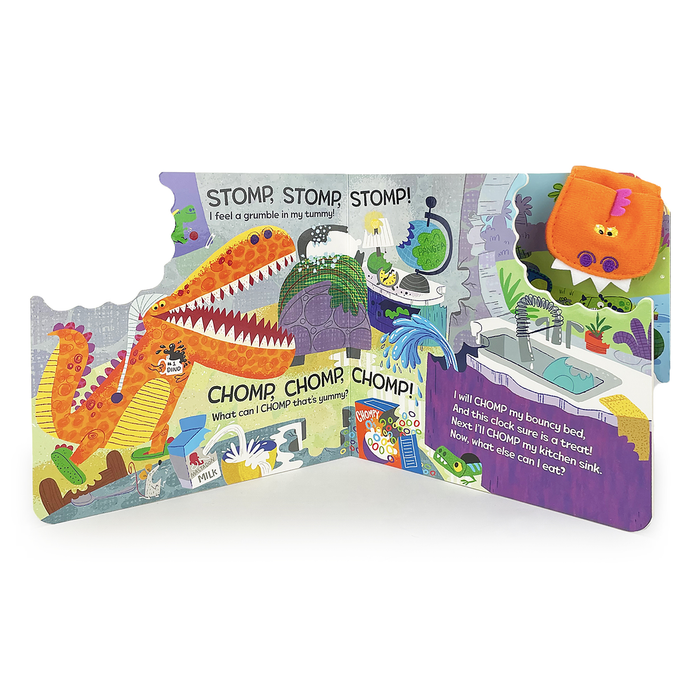 Chomp Chomp Dino Board Book with Puppet