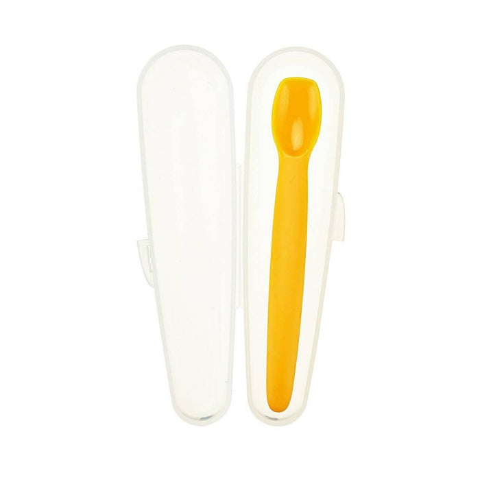 EZ Scoop Silicone Baby Feeding Spoon with Carrying Case