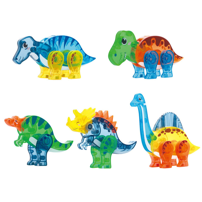 PicassoTiles 5pc Dinosaur Action Figure Toy Set - Kids