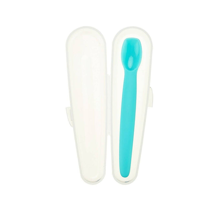 EZ Scoop Silicone Baby Feeding Spoon with Carrying Case