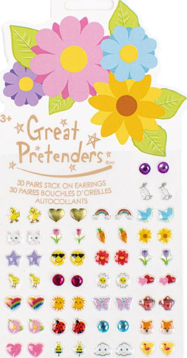 Spring Flowers Sticker Stick On Earrings