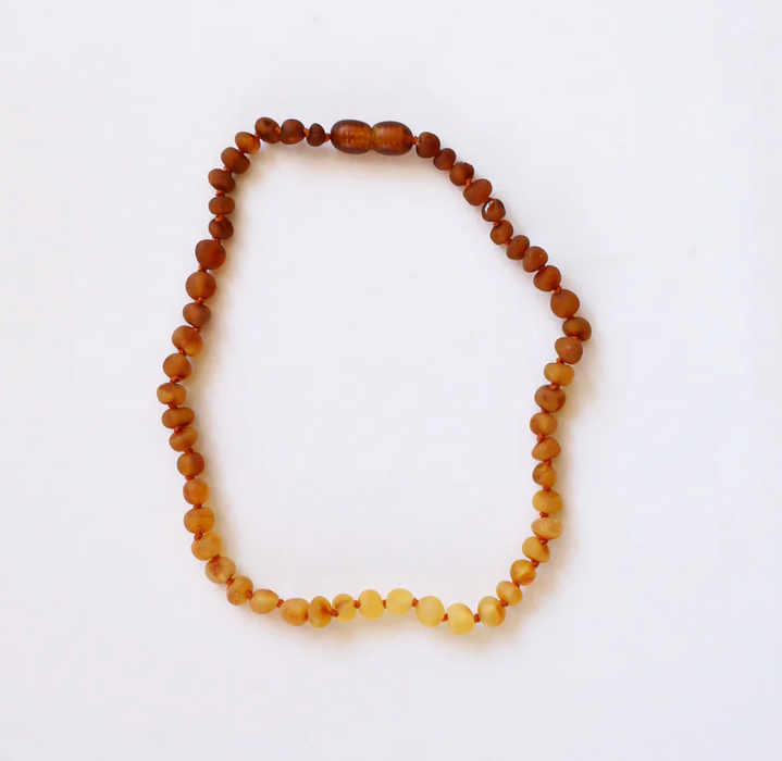 Raw Baltic Amber + Sunflower Necklace