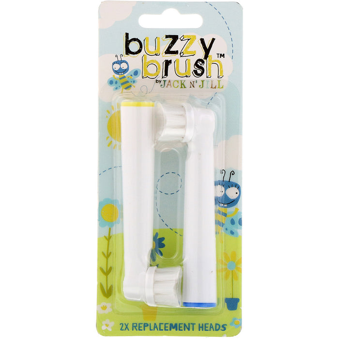 Jack N' Jill Buzzy Brush Replacement Heads (2pk)