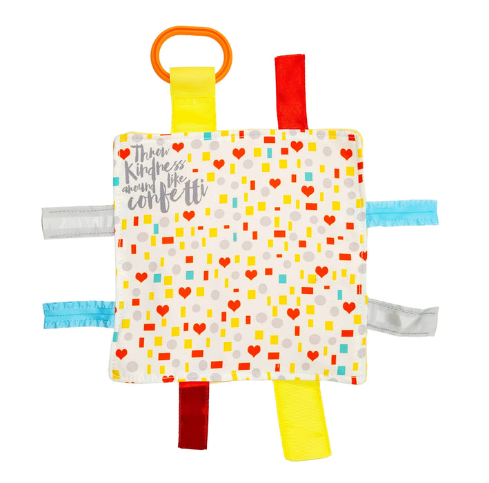 Kindness Crinkle Tag Square 8x8 Baby Teach at Home Toy