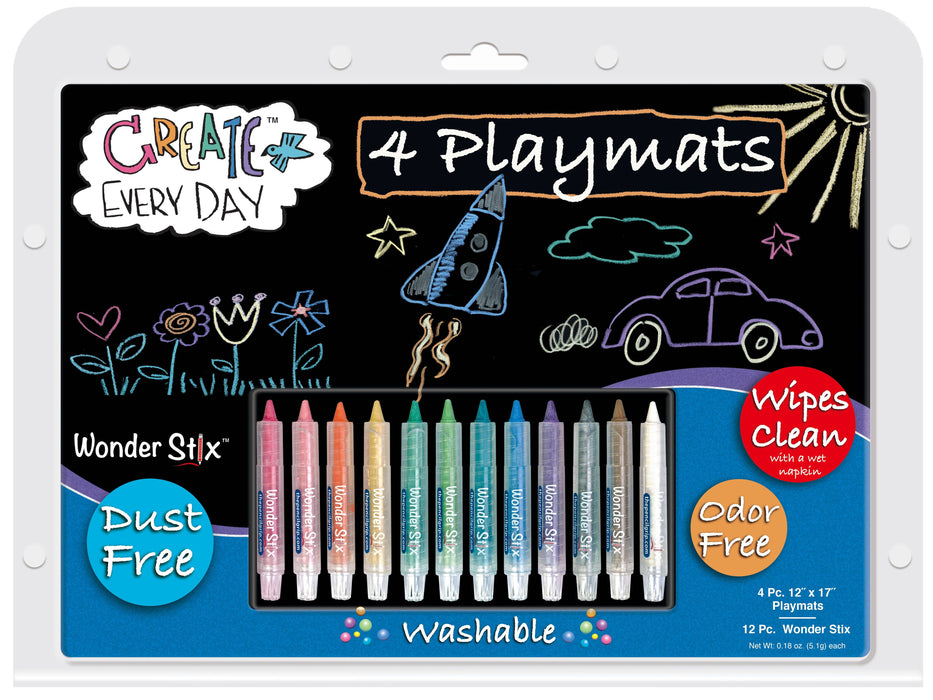 Playmat Kit (4 pc Set) with Kwik Stix 12" x 17"