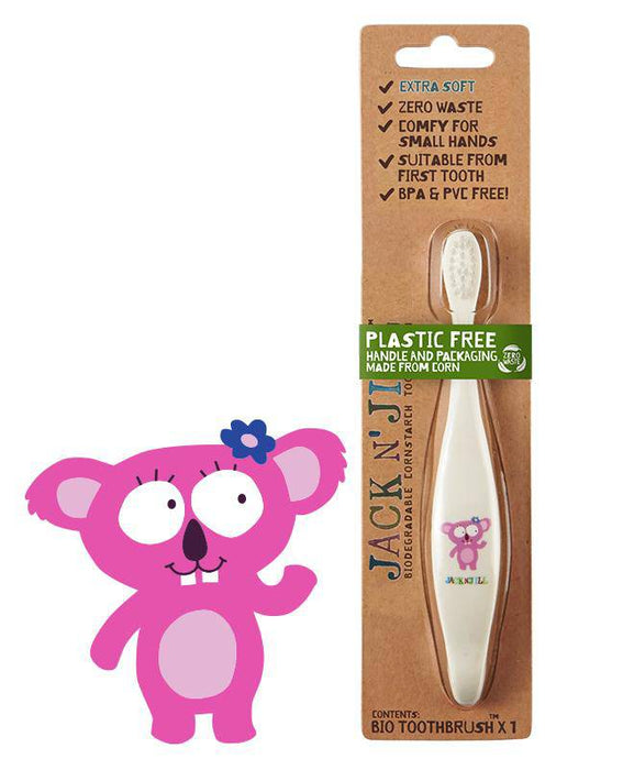 Jack N' Jill Bio Toothbrush Compostable & Biodegradable Handle