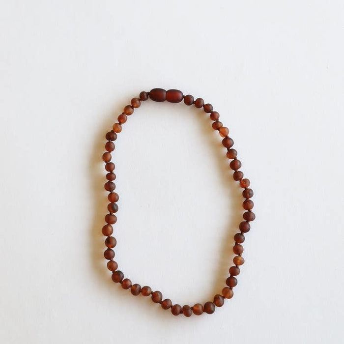 Raw Cognac Amber Necklace