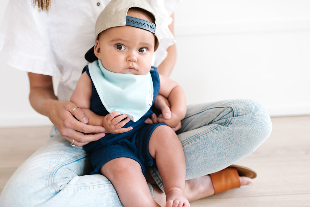 Bandana Bib 4pk- Stone