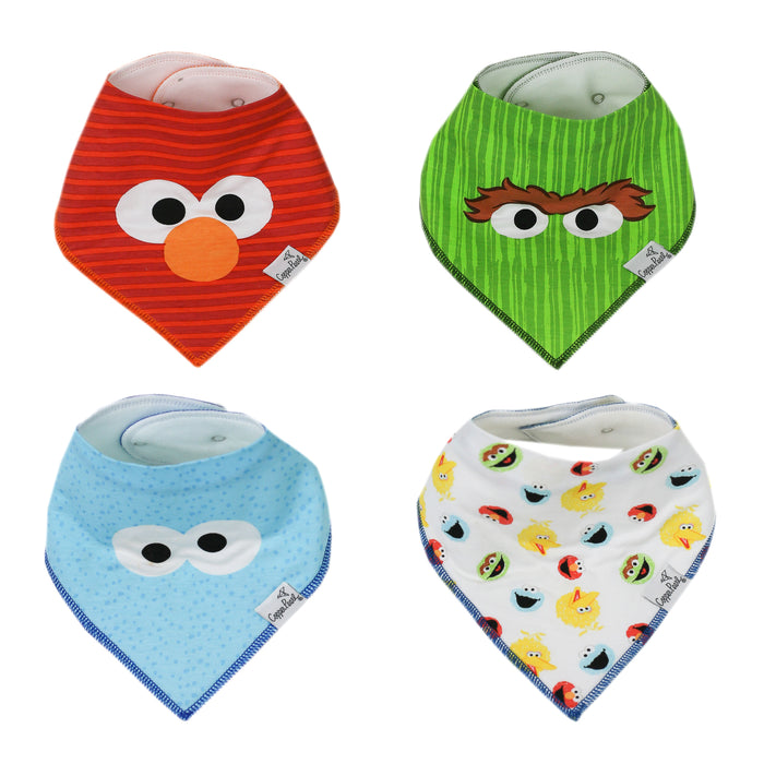 Bandana Bib 4pk- Elmo