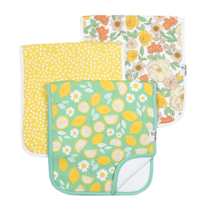 Burp Cloth 3pk- Lemon