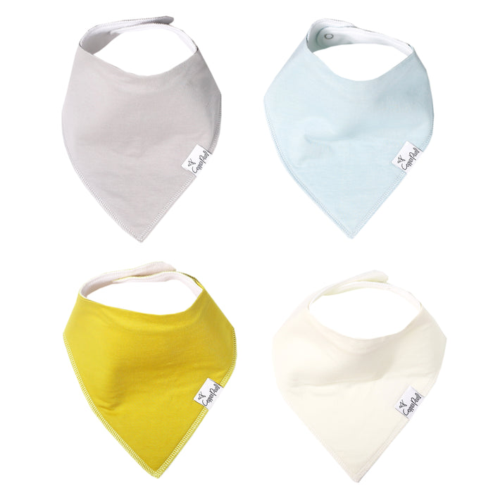 Bandana Bib 4pk- Stone