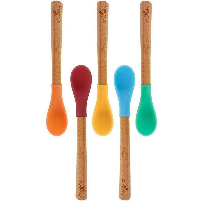 Bamboo & Silicone Infant Spoons