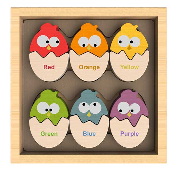 Color 'N Eggs- Bilingual Matching Puzzle