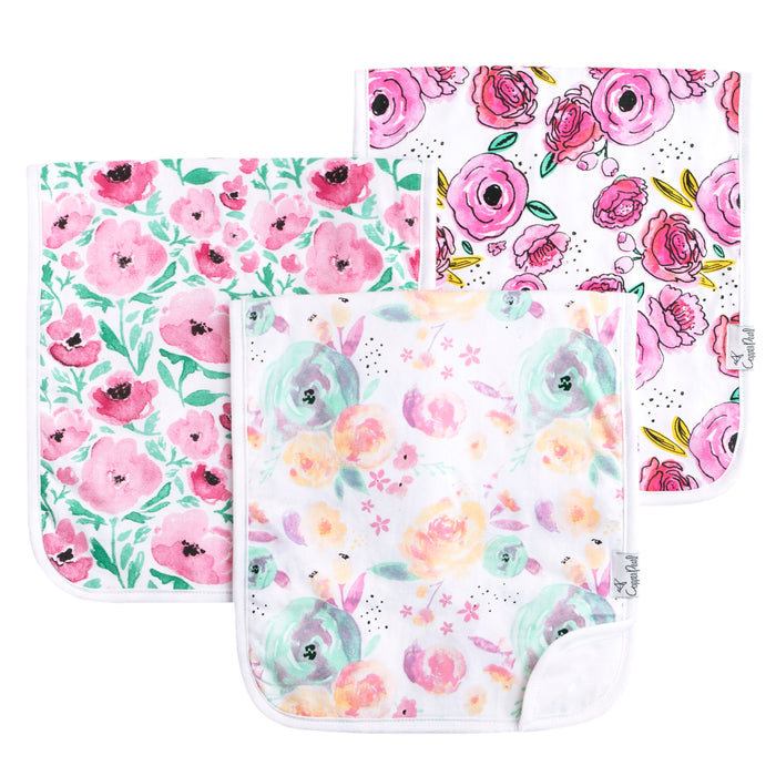 Burp Cloth 3pk- Bloom