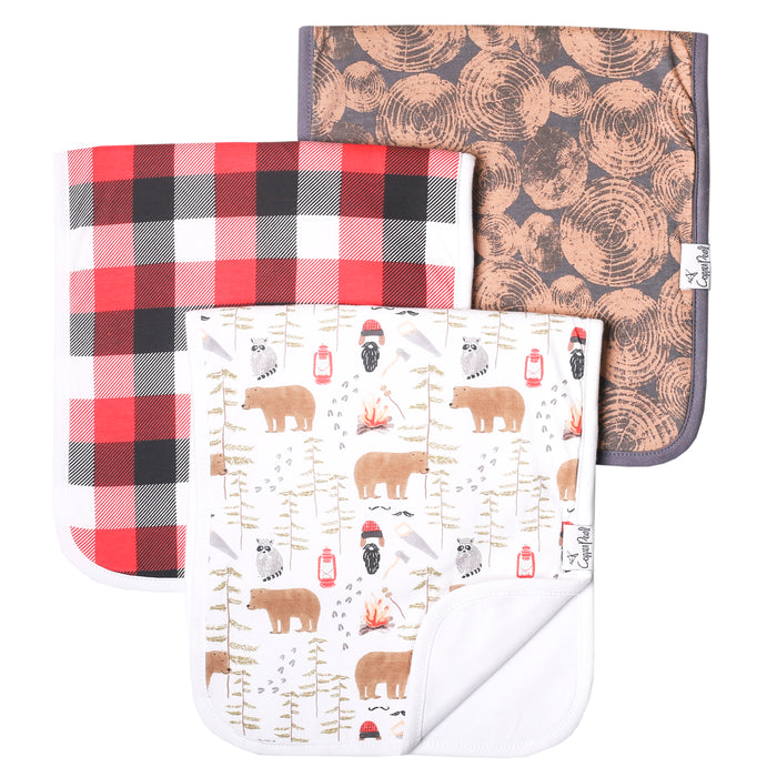 Burp Cloth 3pk- Lumberjack