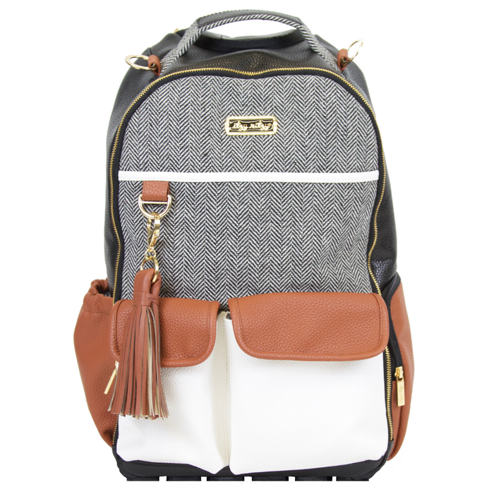 Itzy Ritzy Boss Backpack- Coffee + Cream