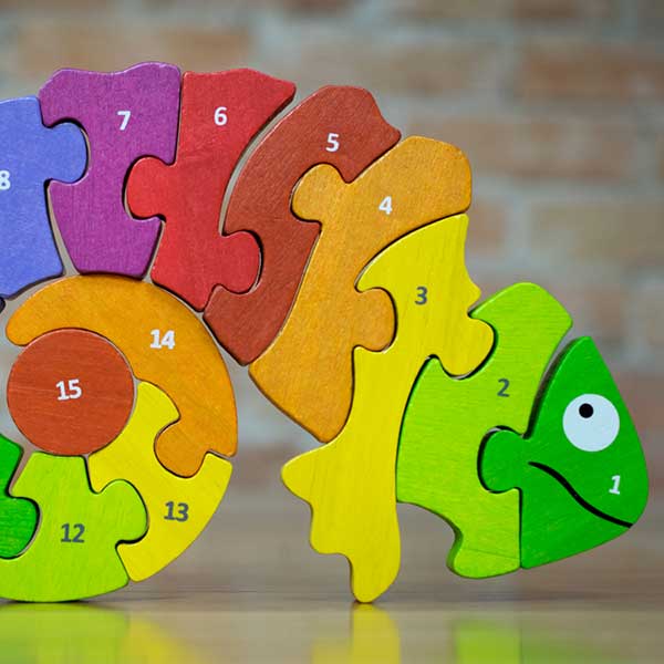 Bilingual Counting Chameleon Puzzle