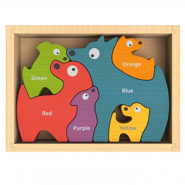 Bilingual Dog Family Puzzle