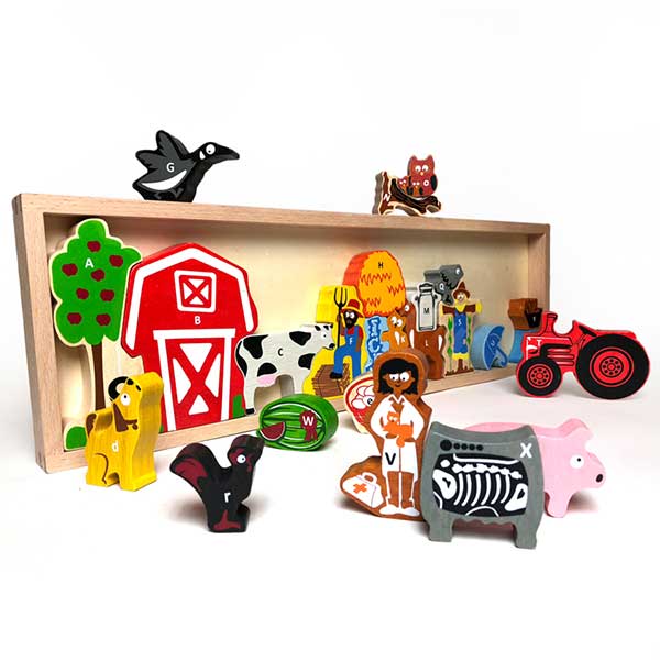 Farm A to Z Puzzle & Playset